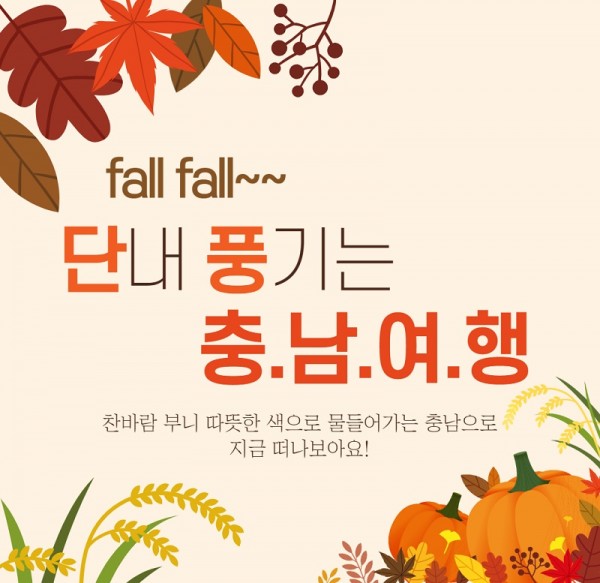 fall fall~~ 단내 풍기는 충.남.여.행 - 찬바람 부니 따뜻한 색으로 물들어가는 충남으로 지금 떠나보아요!